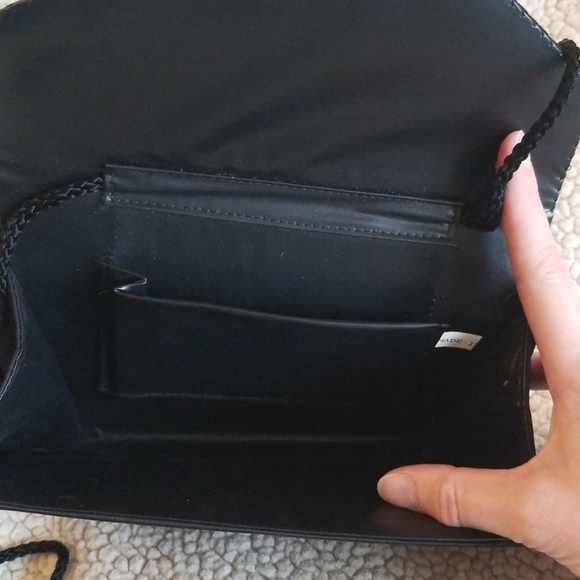 GUC Black Clutch Purse with shoulder strap - Picture 5 of 7